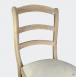 Chaise Jean-Lou en Chne massif de style Louis Philippe Finition chne bross