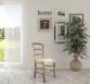 Chaise Jean-Lou en Chne massif de style Louis Philippe Finition chne bross