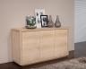 Buffet 3 portes Mathis ralis en Chne de style Contemporain Finition Chne Bross Blanchi