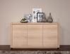Buffet 3 portes Mathis ralis en Chne de style Contemporain Finition Chne Bross Blanchi