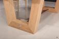 Table rectangulaire Samuel 220x110 ralise en Chne Massif 4 allonges de 40 Finition Chne Bross naturel Avec incrustation cramique