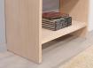 Console 2 tiroirs Frdric ralise en chne de style Contemporain Finition chne bross blanchi
