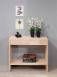 Console 2 tiroirs Frdric ralise en chne de style Contemporain Finition chne bross blanchi