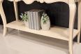 Console Sacha ralise en Chne de style Louis XV  Finition Chne naturel et Bross Lin Patin SEULEMENT 1 DISPONIBLE