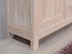 Petit buffet 2 portes 7 tiroirs Maxime ralis en Chne Massif de style Campagnard Finition Chne Naturel Bross Blanchi