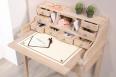 Bonheur du Jour Louis ralis en Chne de style Directoire Finition Chne Bross Blanchi