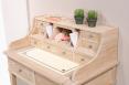 Bonheur du Jour Louis ralis en Chne de style Directoire Finition Chne Bross Blanchi
