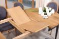 Table ovale 160x120 Lambert ralise en Chne Massif de style Louis XVI Finition Chne Bross 