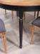 Table ovale 160x120 Lambert ralise en Chne Massif de style Louis XVI Finition Chne Bross 