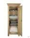 Armoire ou Bonnetire 1 porte Emeric ralise en Chne Massif de style Campagne Finition Chne Bross Naturel