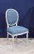 Chaise Simon ralise en Chne Massif de style Louis XVI Finition Bross Gris Perle Patin