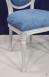 Chaise Simon ralise en Chne Massif de style Louis XVI Finition Bross Gris Perle Patin