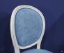 Chaise Simon ralise en Chne Massif de style Louis XVI Finition Bross Gris Perle Patin
