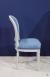 Chaise Simon ralise en Chne Massif de style Louis XVI Finition Bross Gris Perle Patin