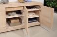 Buffet 4 portes Loann ralis en chne de Ligne Contemporaine Finition Bross 