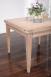 Table de repas 100x100 ralise en Chne massif de style Contemporain, plateau ouvert 200x100