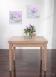 Table de repas 100x100 ralise en Chne massif de style Contemporain, plateau ouvert 200x100