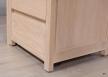 Bureau Contemporain en chne accompagn de son caisson de 3 tiroirs sur roulettes