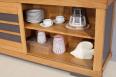 Buffet 4 portes coulissantes ralis en Chne Massif de style Contemporain