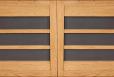 Buffet 4 portes coulissantes ralis en Chne Massif de style Contemporain
