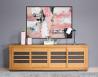 Buffet 4 portes coulissantes ralis en Chne Massif de style Contemporain
