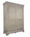 Armoire 2 portes 2 tiroirs Hugo ralise en Chne Massif de style Louis Philippe Finition Chne Bross