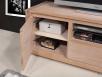 Meuble TV Mathis ralis en Chne de ligne contemporaine 160 de large 