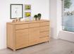 Buffet 2 portes 6 tiroirs Etienne, ralis en Chne de Ligne contemporaine Finition chne Bross 