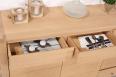Buffet 2 portes 6 tiroirs Etienne, ralis en Chne de Ligne contemporaine Finition chne Bross 