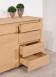 Buffet 2 portes 6 tiroirs Etienne, ralis en Chne de Ligne contemporaine Finition chne Bross 