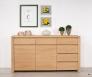 Buffet 2 portes 6 tiroirs Etienne, ralis en Chne de Ligne contemporaine Finition chne Bross 