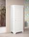 Armoire ou Bonnetire 1 porte Paul ralise en Chne Massif de style Louis Philippe Finition chne Bross Ivoire