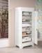 Armoire ou Bonnetire 1 porte Paul ralise en Chne Massif de style Louis Philippe Finition chne Bross Ivoire