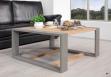 Table basse 90x90 Aurlien en chne de ligne contemporaine