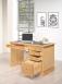 Bureau 5 tiroirs Victor ralis en Chne de style Louis Philippe Finition Chne Bross Naturel Patin