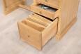 Bureau 5 tiroirs Victor ralis en Chne de style Louis Philippe Finition Chne Bross Naturel Patin