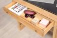 Bureau 5 tiroirs Victor ralis en Chne de style Louis Philippe Finition Chne Bross Naturel Patin
