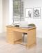Bureau 5 tiroirs Victor ralis en Chne de style Louis Philippe Finition Chne Bross Naturel Patin