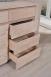 Buffet 2 portes 6 tiroirs Etienne, ralis en Chne de Ligne contemporaine Finition chne Bross Blanchi 