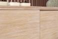Buffet 2 portes coulissantes Hector, ralis en Chne de Ligne contemporaine Finition chne Bross 