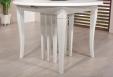 Table ronde   DIAMETRE 120 ralise en Chne massif de style Louis Philippe 10 allonges de 40 cm (24 personnes)