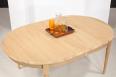 Table ovale 180x110 ralise en Chne Massif de style Louis XVI 2 allonges de 39 cm Ouverture du plateau synchronise 