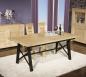 Table rectangulaire Loann ralise en Chne et Fer 190x100 avec 2 allonges de 45 cm