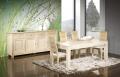 Table de repas Jean 200x100 réalisée en chêne Ligne Contemporaine avec ses 5 allonges Total Longueur 5 mètres Finition Chêne Brossé