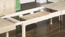 Table de repas Jean 200x100 réalisée en chêne Ligne Contemporaine avec ses 5 allonges Total Longueur 5 mètres Finition Chêne Brossé