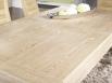 Table de repas Jean 200x100 réalisée en chêne Ligne Contemporaine avec ses 5 allonges Total Longueur 5 mètres Finition Chêne Brossé