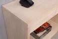 Console 2 tiroirs Frdric ralise en chne de style Contemporain Finition chne bross blanchi