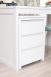 Bureau Contemporain en chne accompagn de son caisson de 3 tiroirs sur roulettes