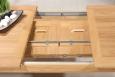 Table Rectangulaire Loc ralise en Chne Massif 180*100 + 2 allonges de 40 cm Finition Chne Bross