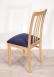 Chaise Clment ralise en chne massif CONTEMPORAINE  Assise Apollo Blue
